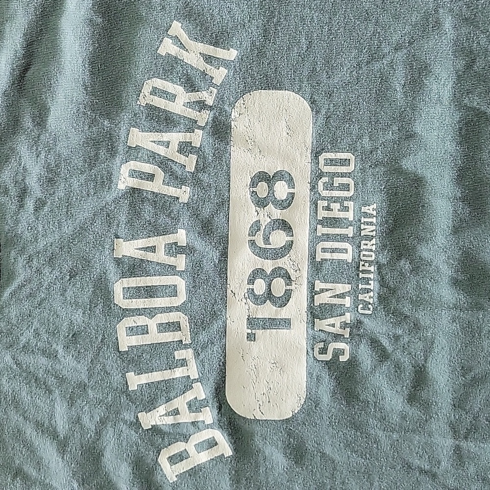 Balboa Park San Diego T-shirt Tee Size L